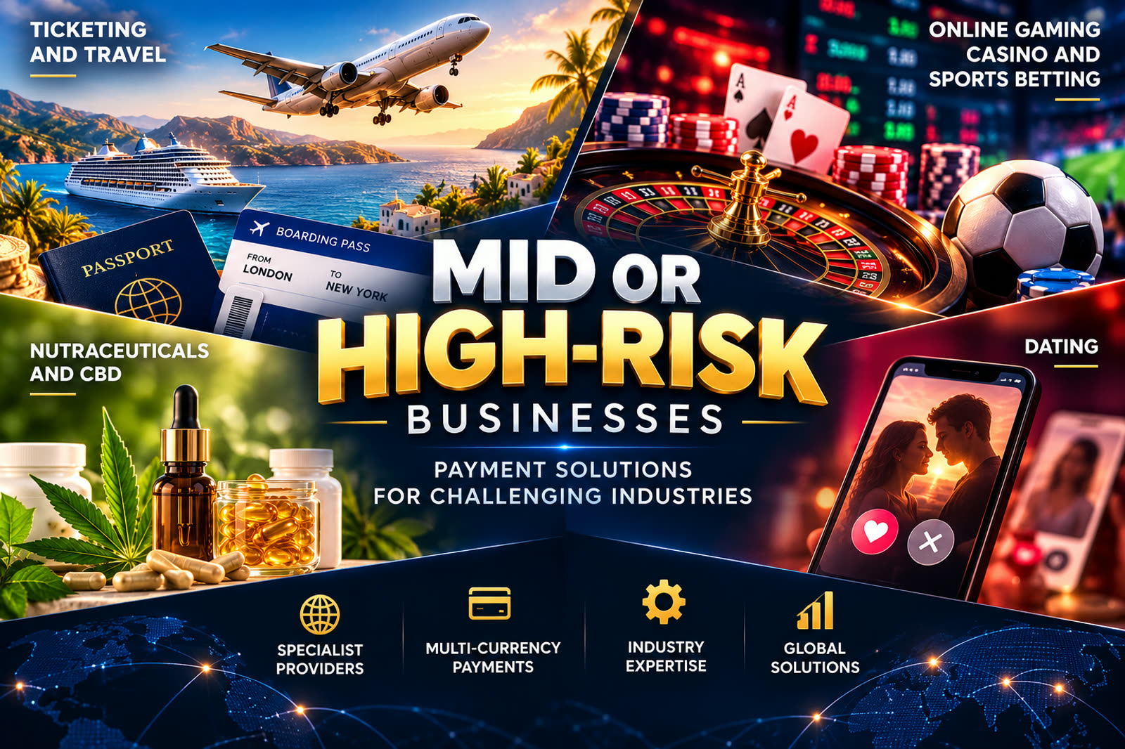 Mid or high-risk businesses: payment solutions for challenging industries